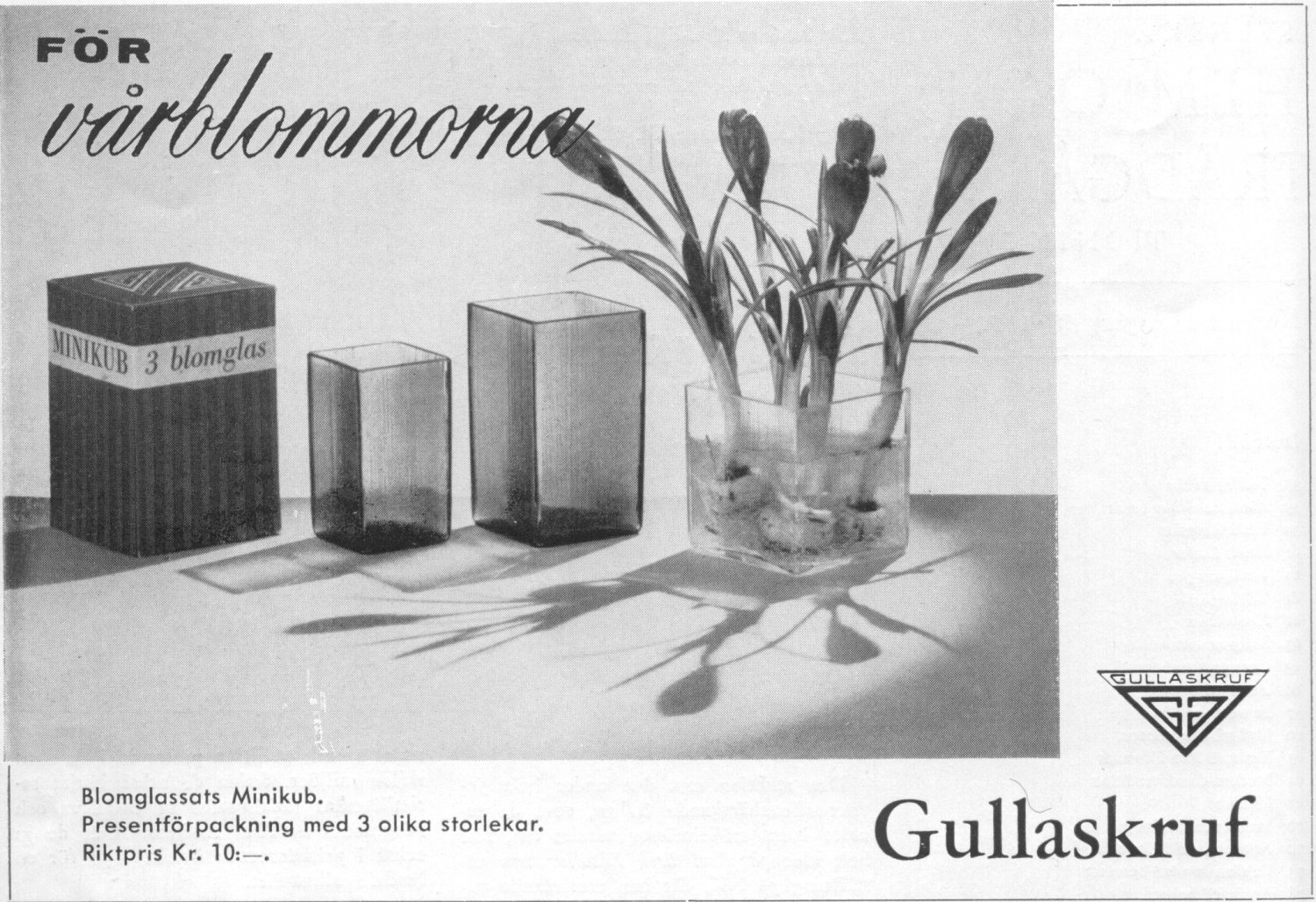 Svenska Hem 1960-3 (s 60) Blomglassats ISI Minikub